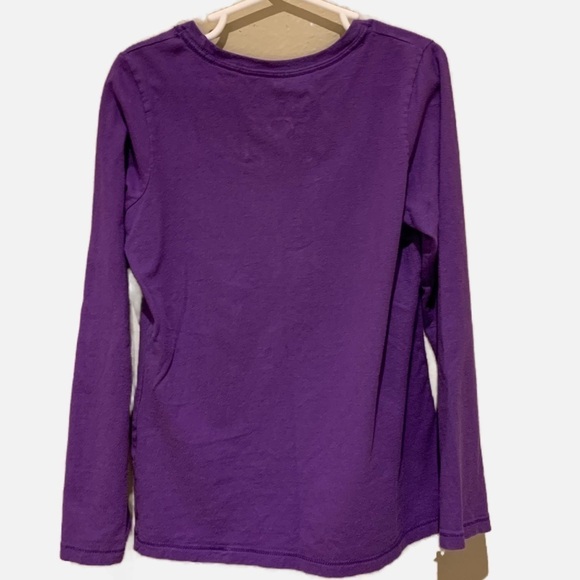 Hanes Purple Plum Long Sleeve Tee Jersey. Size Medium - Picture 2 of 5